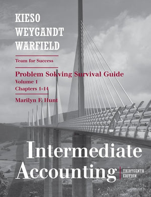 Intermediate Accounting, Chapters 114, Problem Solving Survival Guide (Volume 1),Used