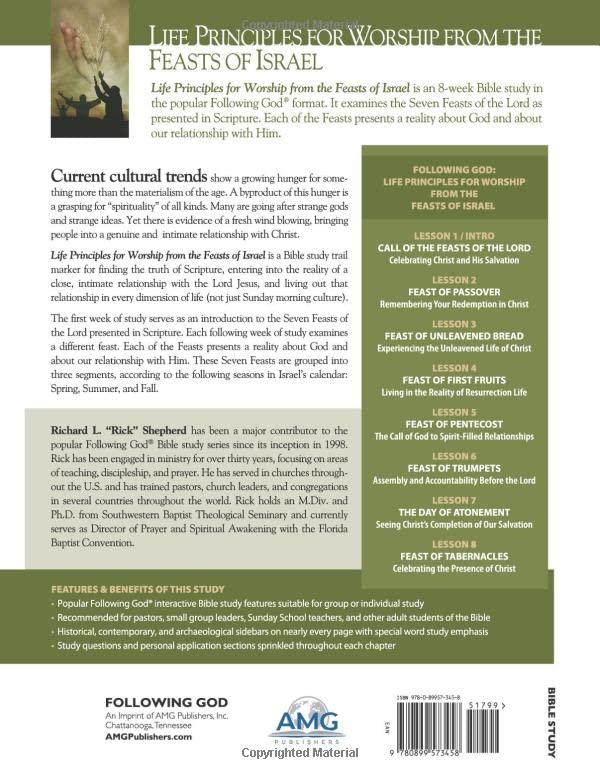 Life Principles For Worship From The Feasts Of Israel (Following God Discipleship Series),New