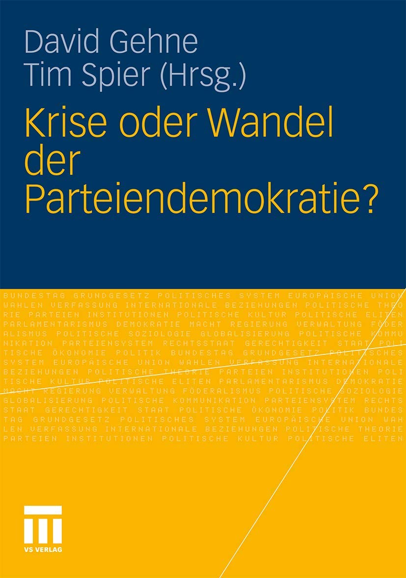 Krise oder Wandel der Parteiendemokratie? (German Edition),Used