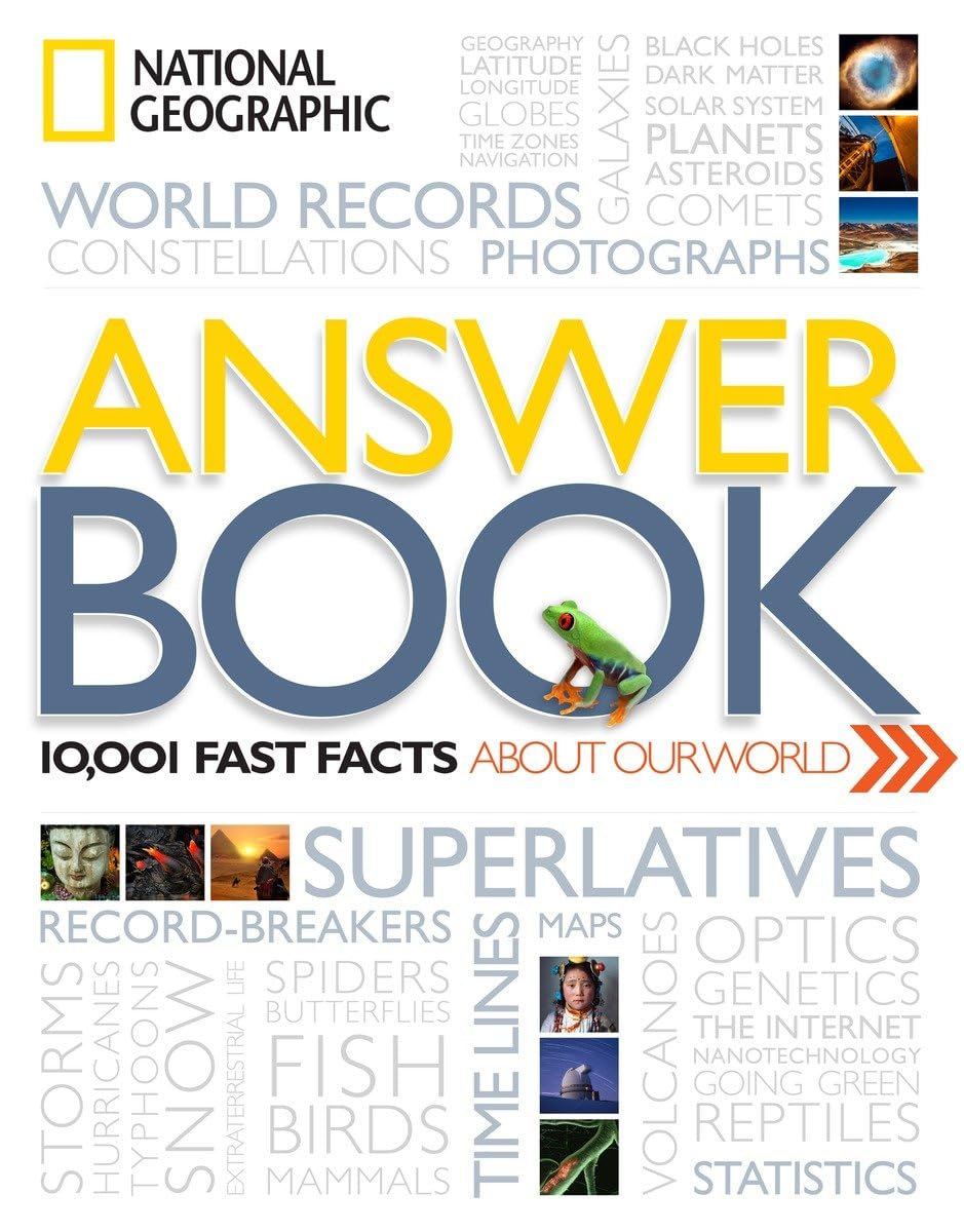 National Geographic Answer Book: 10,001 Fast Facts About Our World,Used