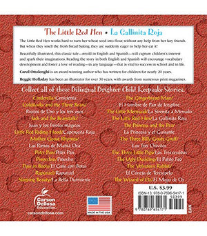 The Little Red Hen La Gallinita Roja Bilingual StorybookClassic Children's Books With Illustrations for Young Readers, Keepsake,New