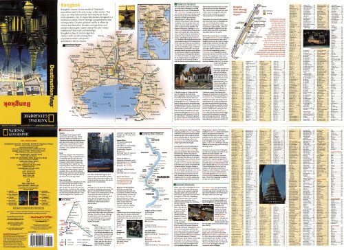 National Geographic Destination Map Bangkok,Used