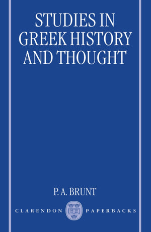 Studies In Greek History And Thought