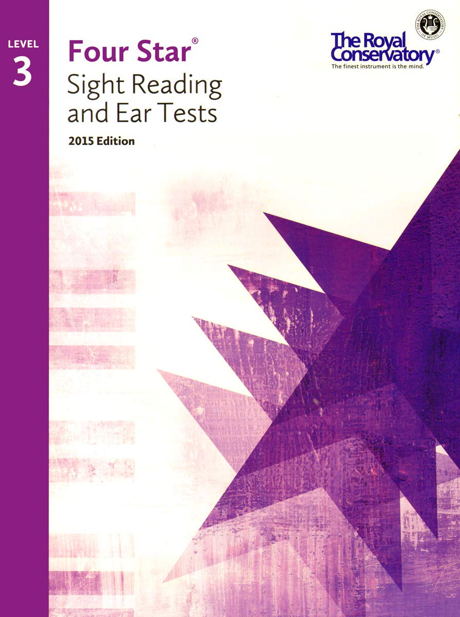 4S03  Royal Conservatory Four Star Sight Reading and Ear Tests Level 3 Book 2015 Edition,Used