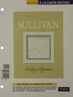 College Algebra, Books A La Carte Edition,Used