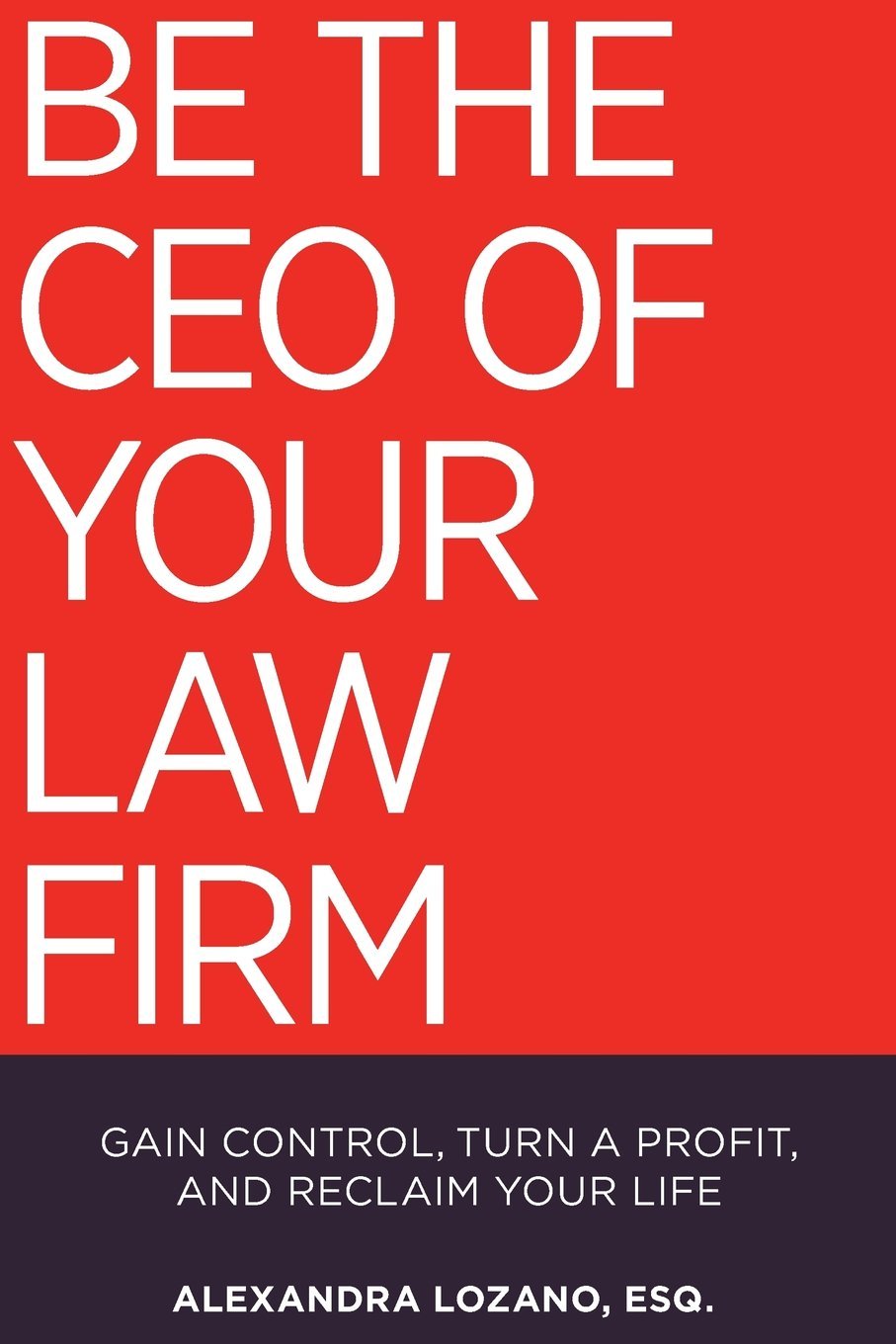 Be the CEO of Your Law Firm: Gain Control, Turn a Profit, and Reclaim Your Life,Used