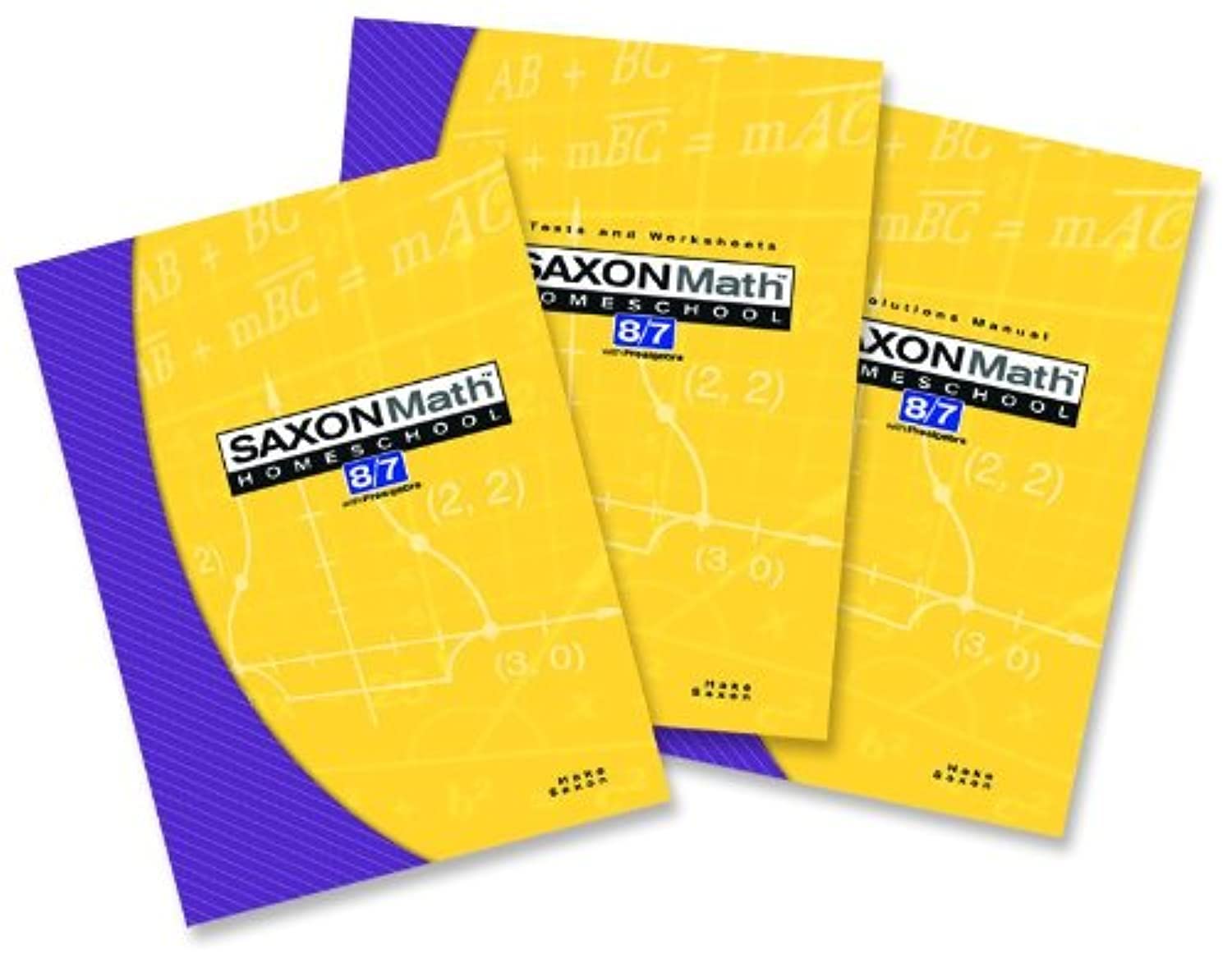 Saxon Math 8/7 with Prealgebra (Kit: Text, Test/Worksheets, Solutions Manual),New
