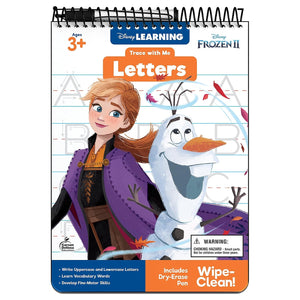 Disney Learning Frozen 2 Trace With Me Letters Tracing Books for Kids Ages 35, Preschool Upper and Lowercase Letter Tracing Wi,New