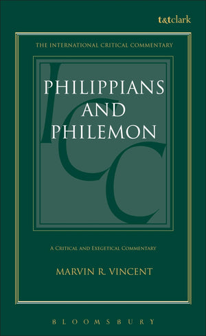 Philippians and Philemon (International Critical Commentary),New