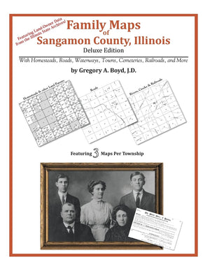 Family Maps of Sangamon County, Illinois,Used