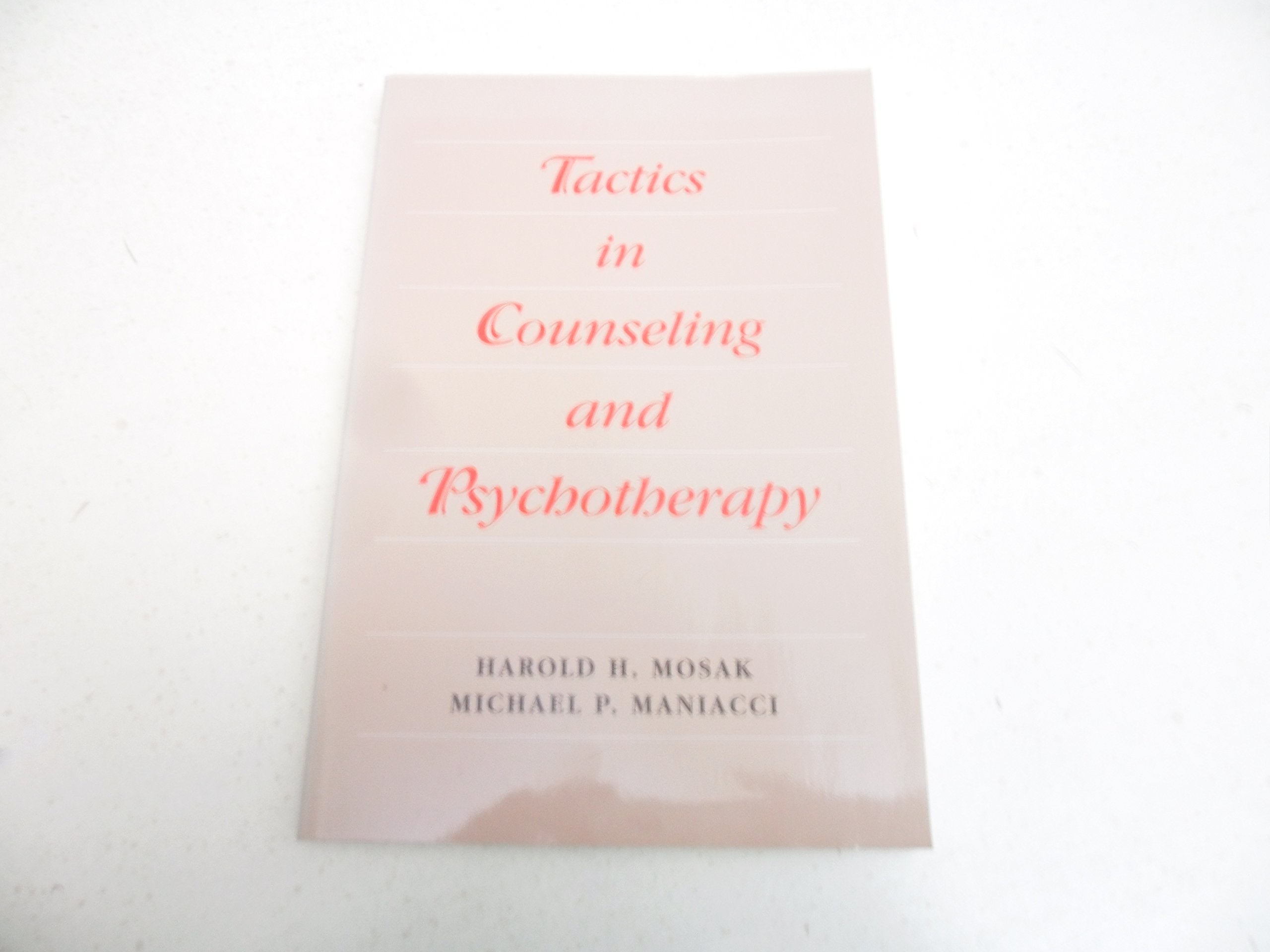 Tactics in Counseling and Psychotherapy,Used