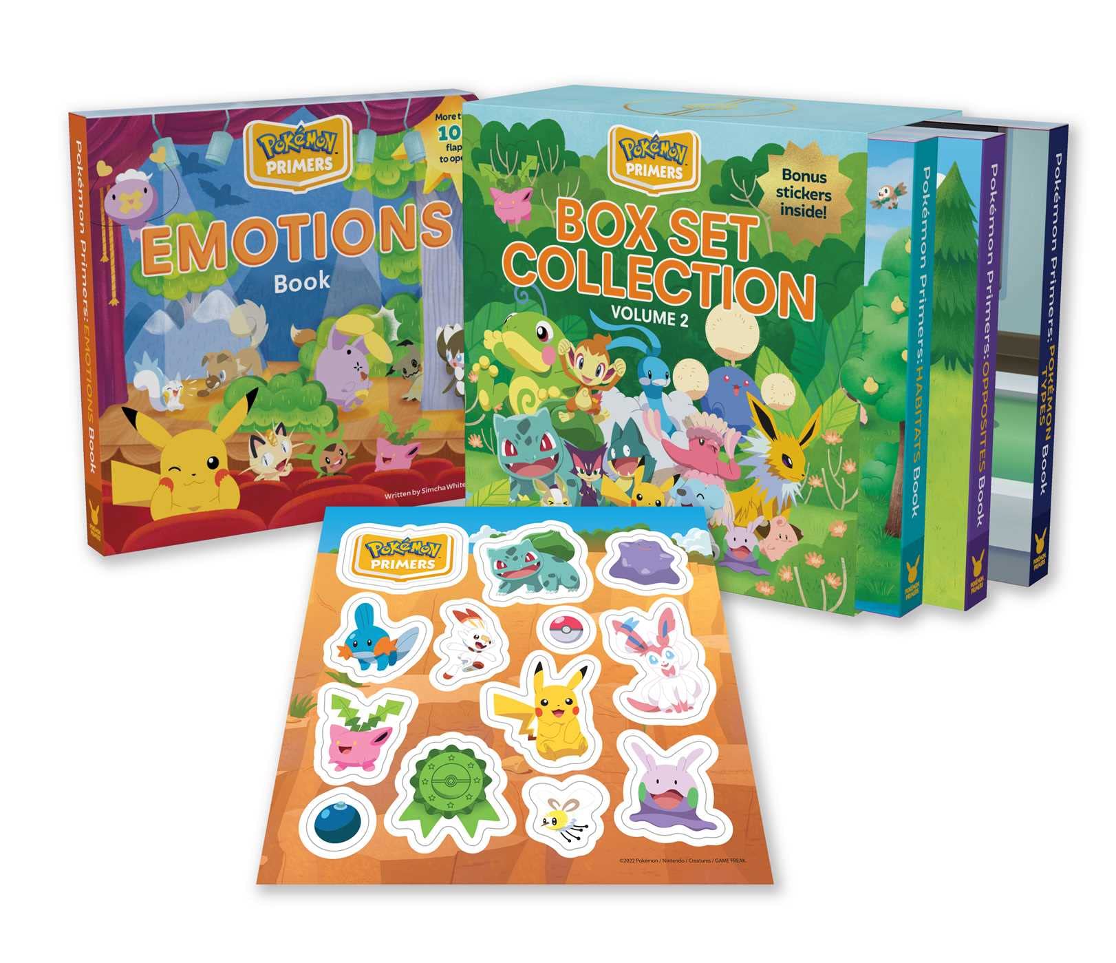 Pokmon Primers: Box Set Collection Volume 2: Opposites, Habitats, Emotions, And Types (10),New
