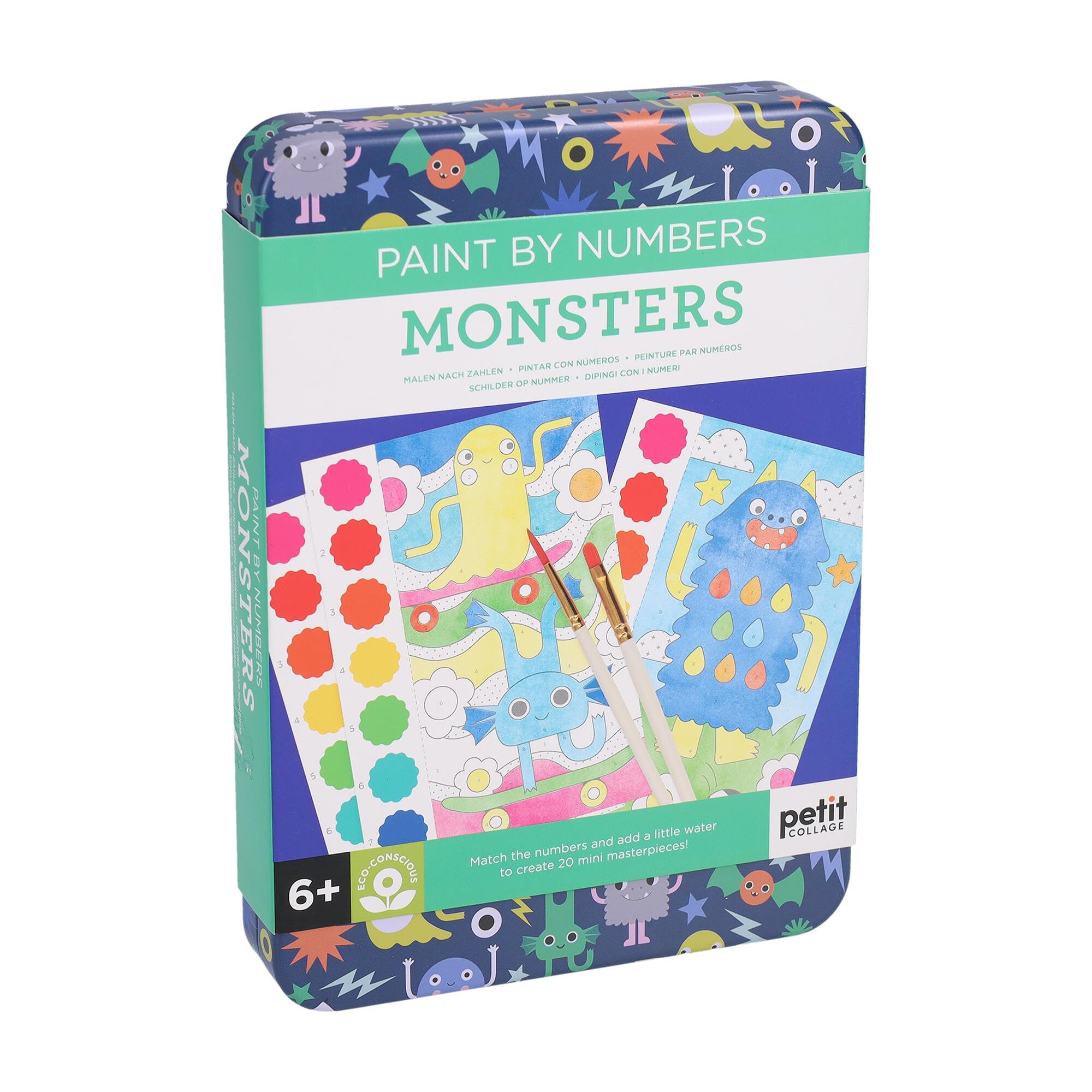 Petit Collage Paint By Numbers: Monsters