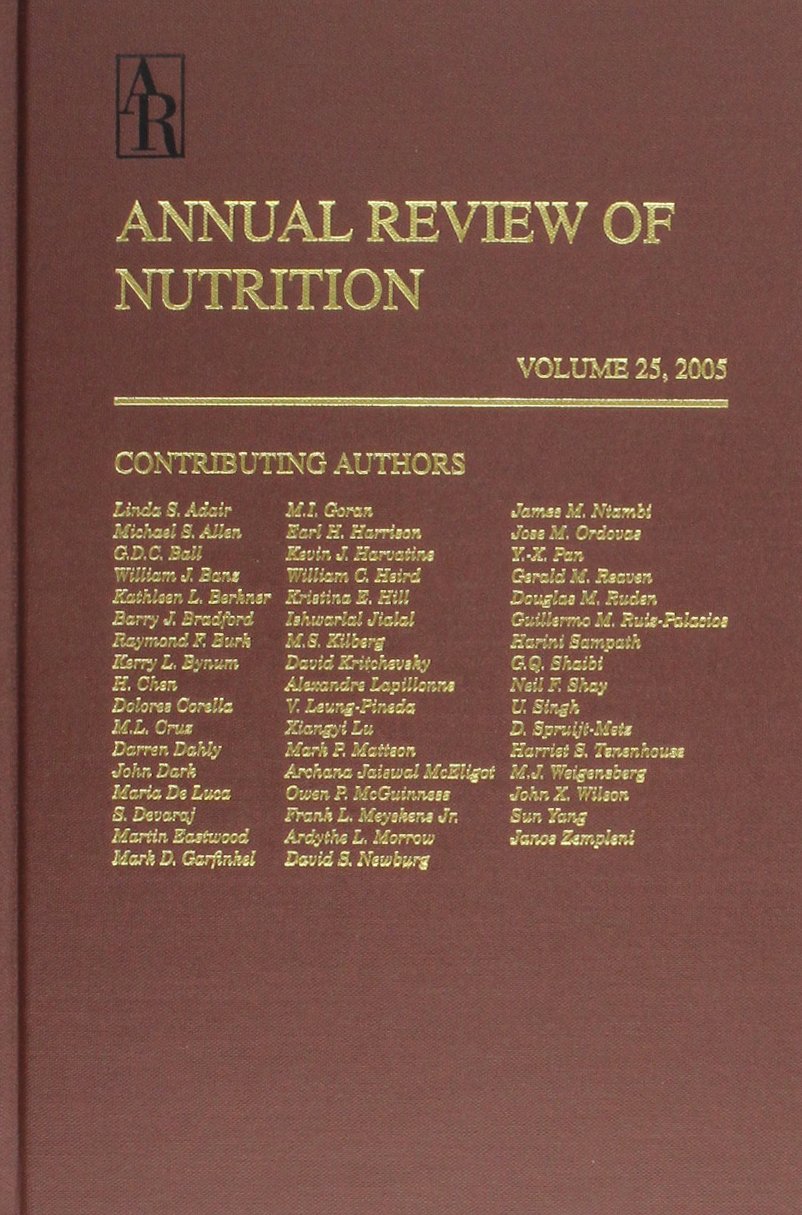 Annual Review Of Nutrition 2005: 25,Used