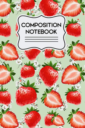 Composition Notebook: Strawberries Pattern  120 Pages,Used