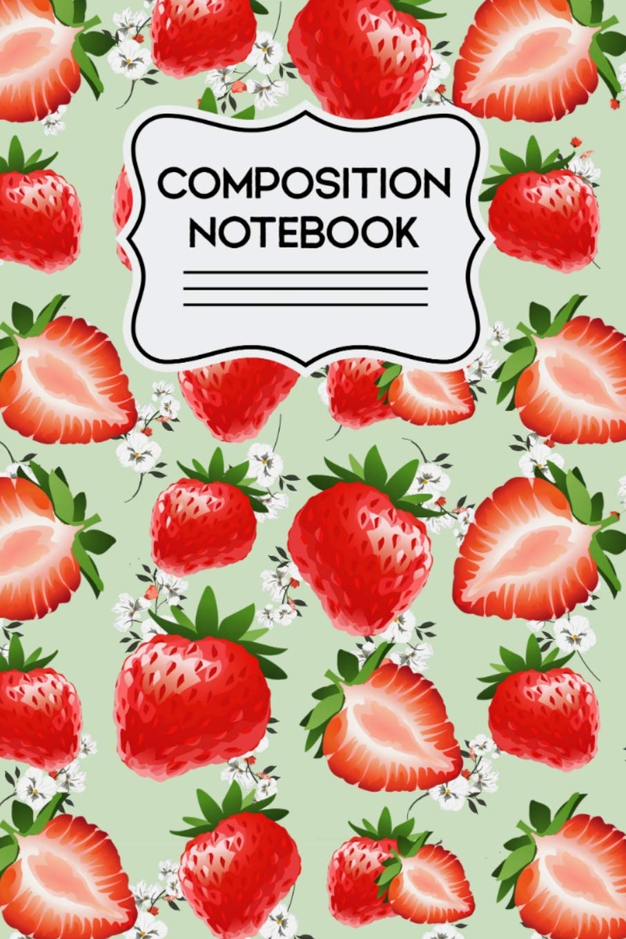 Composition Notebook: Strawberries Pattern  120 Pages,Used