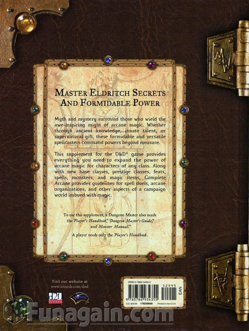 Complete Arcane: A Player's Guide to Arcane Magic for all Classes (Dungeons & Dragons d20 3.5 Fantasy Roleplaying),Used