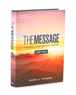 The Message Large Print (Hardcover): The Bible in Contemporary Language,Used