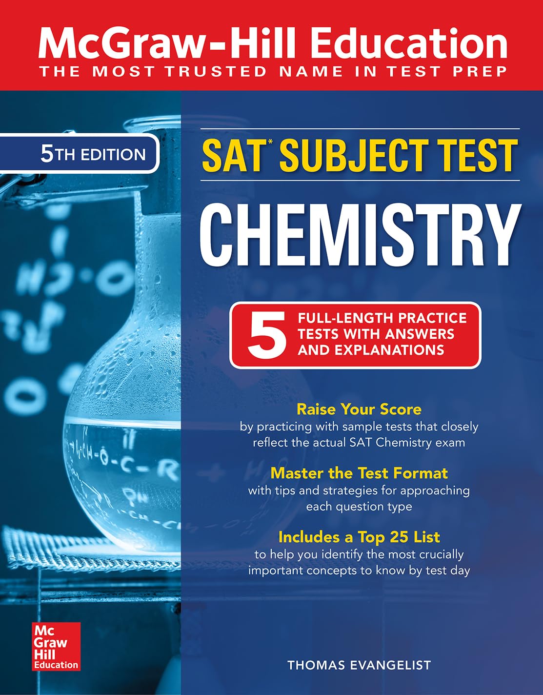 McGrawHill Education SAT Subject Test Chemistry, Fifth Edition,Used