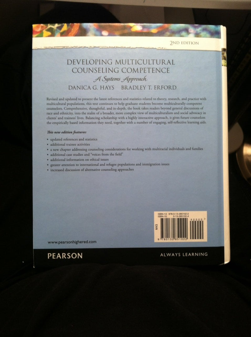 Developing Multicultural Counseling Competence: A Systems Approach (2nd Edition) (Erford)