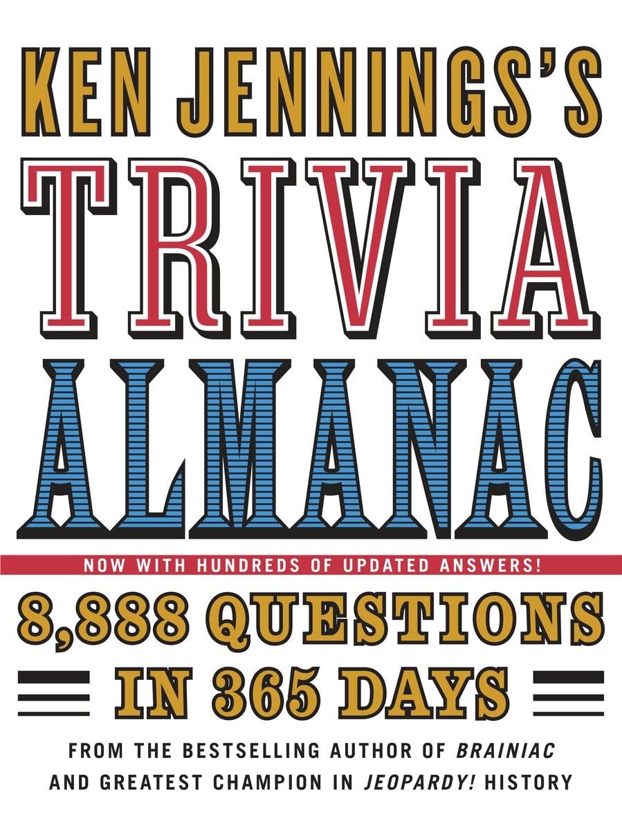 Ken Jennings's Trivia Almanac: 8,888 Questions in 365 Days,Used