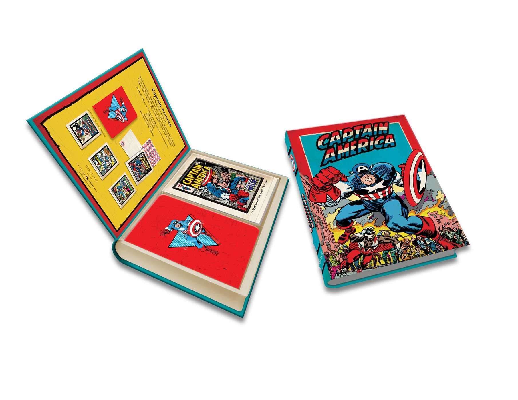 Marvel: Captain America Deluxe Note Card Set (With Keepsake Book Box),Used