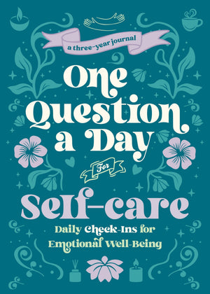 One Question A Day For SelfCare (Floral): A ThreeYear Journal