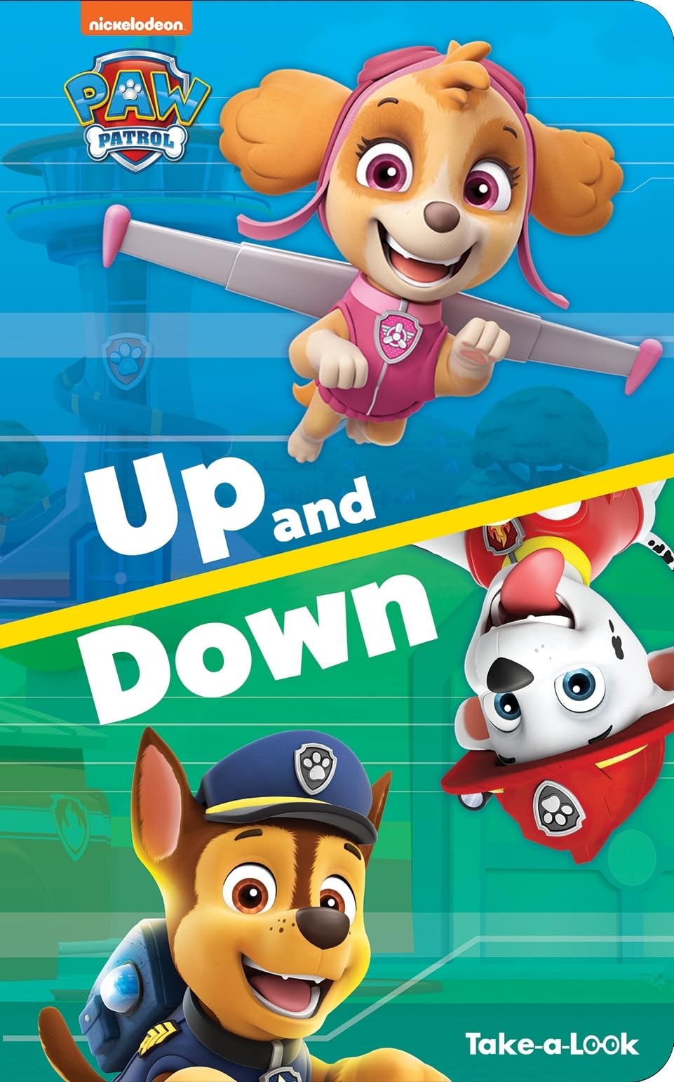 Nickelodeon PAW Patrol  Up and Down TakeaLook Board Book  Look and Find  PI Kids,Used