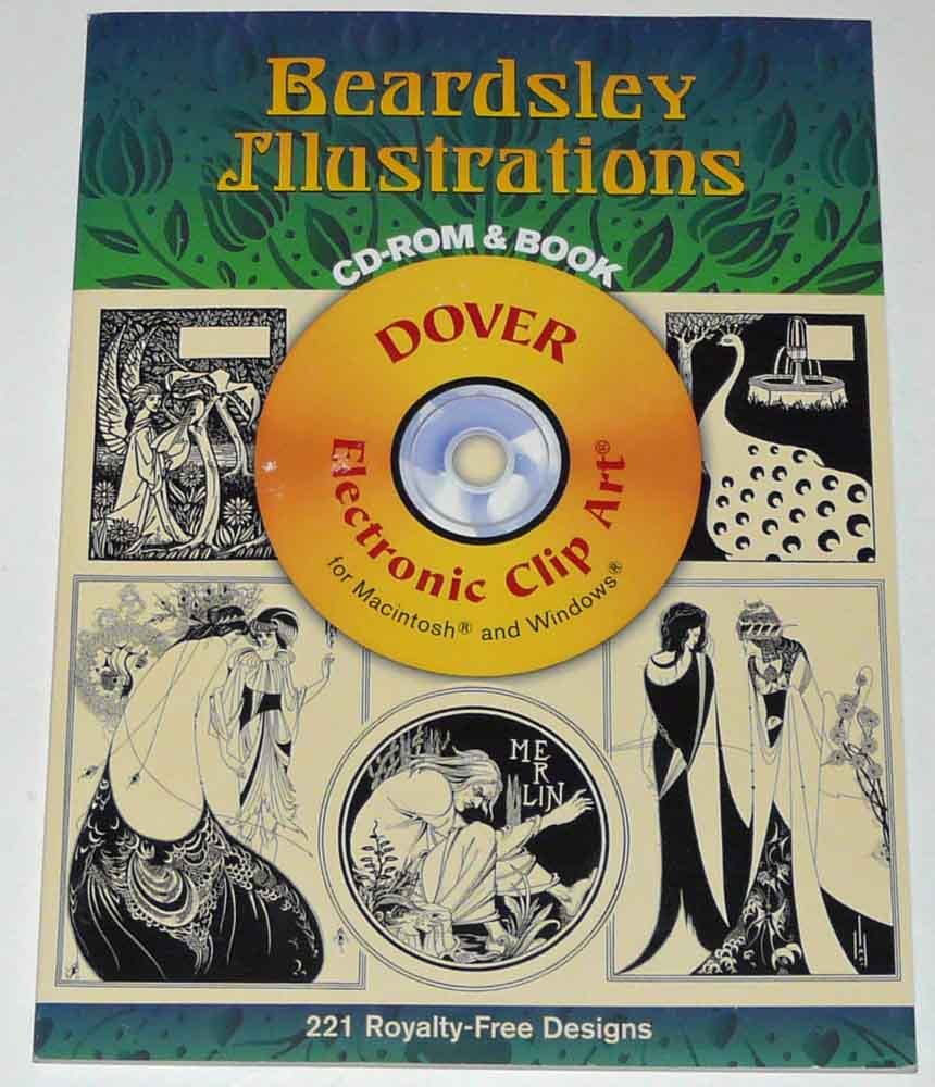 Beardsley Illustrations CDROM and Book (Dover Electronic Clip Art),Used