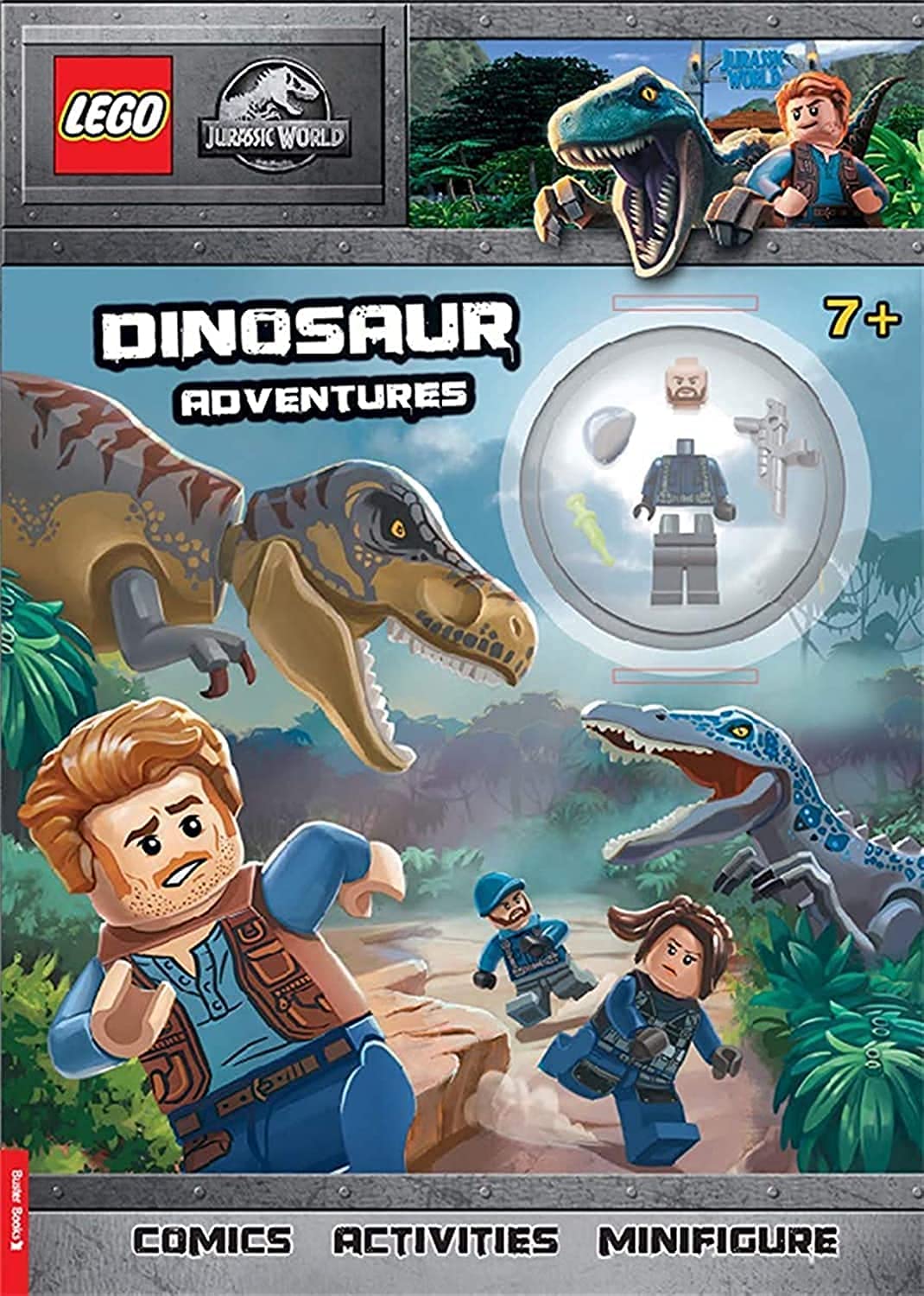 LEGO Jurassic World: Dinosaur Adventures: Activity Book with Minifigure,Used