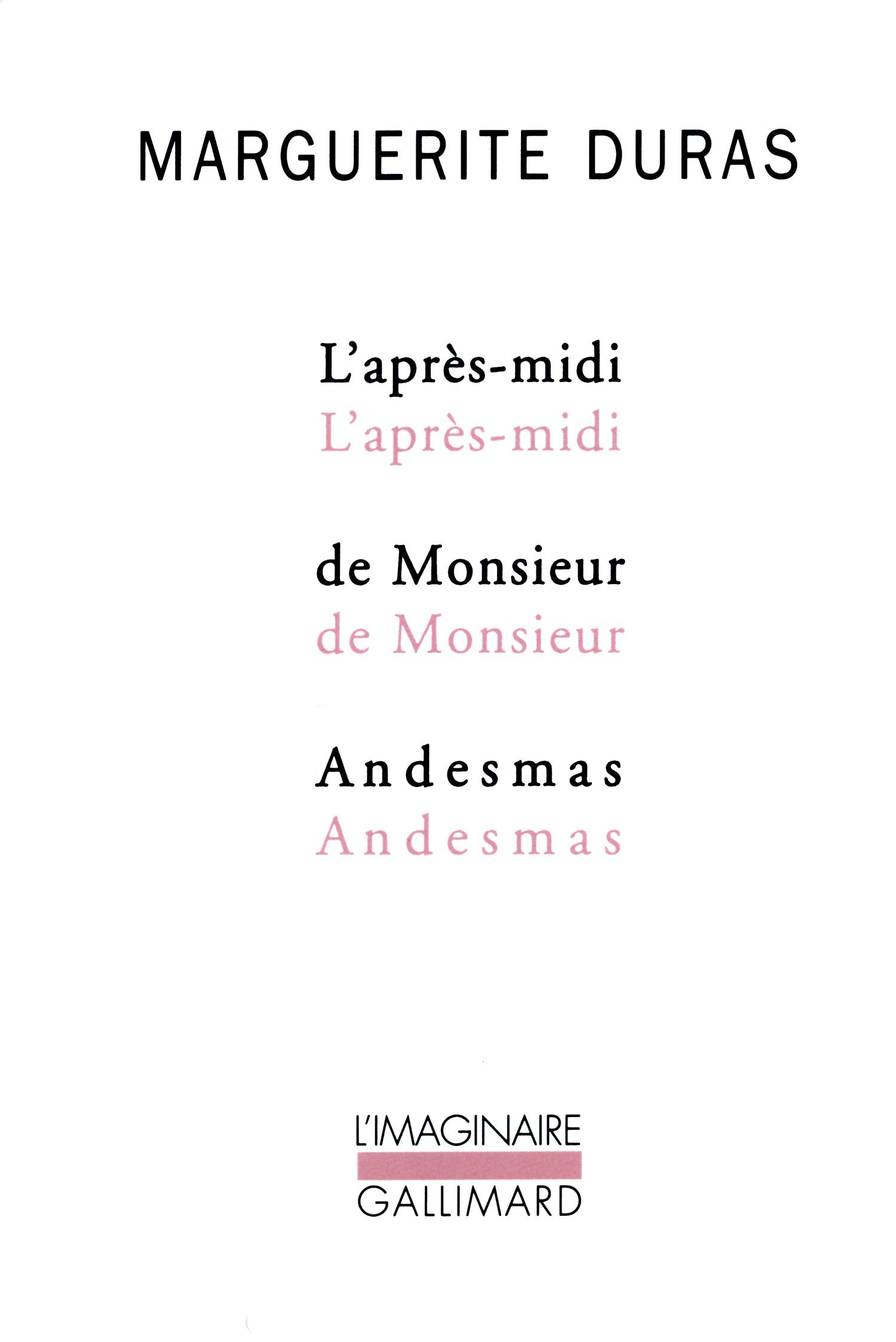 L'apresmidi de Monsieur Andesmas (French Edition),Used