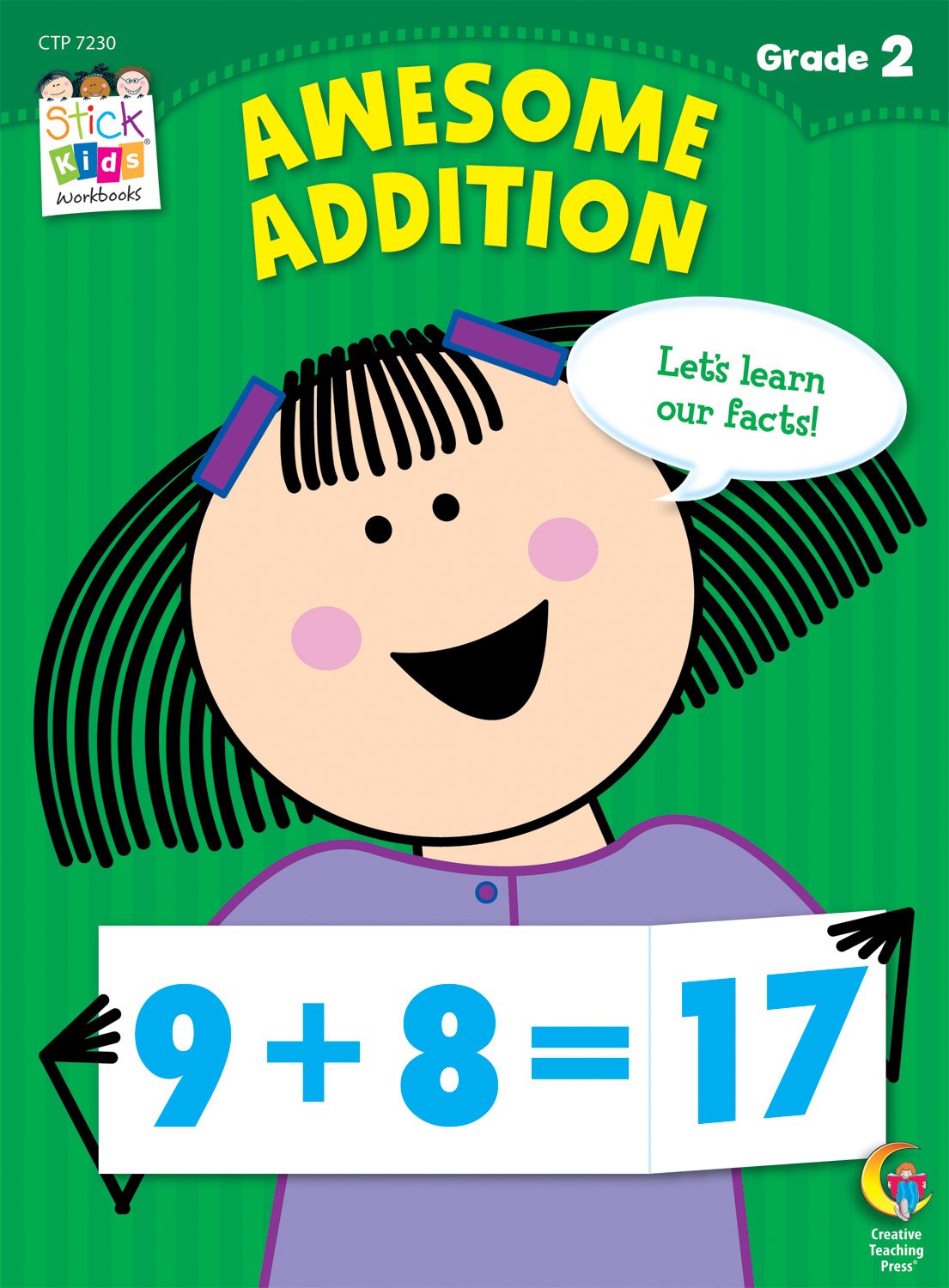 Awesome Addition Stick Kids Workbook, Grade 2,Used