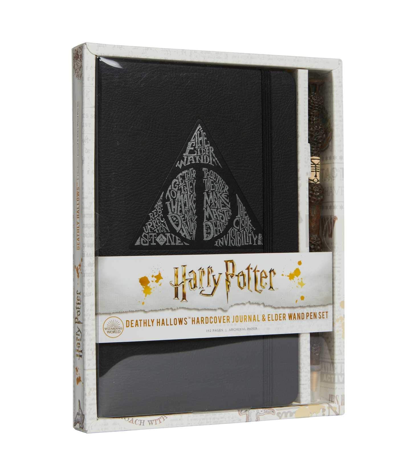 Harry Potter: Deathly Hallows Hardcover Journal and Elder Wand Pen Set,Used