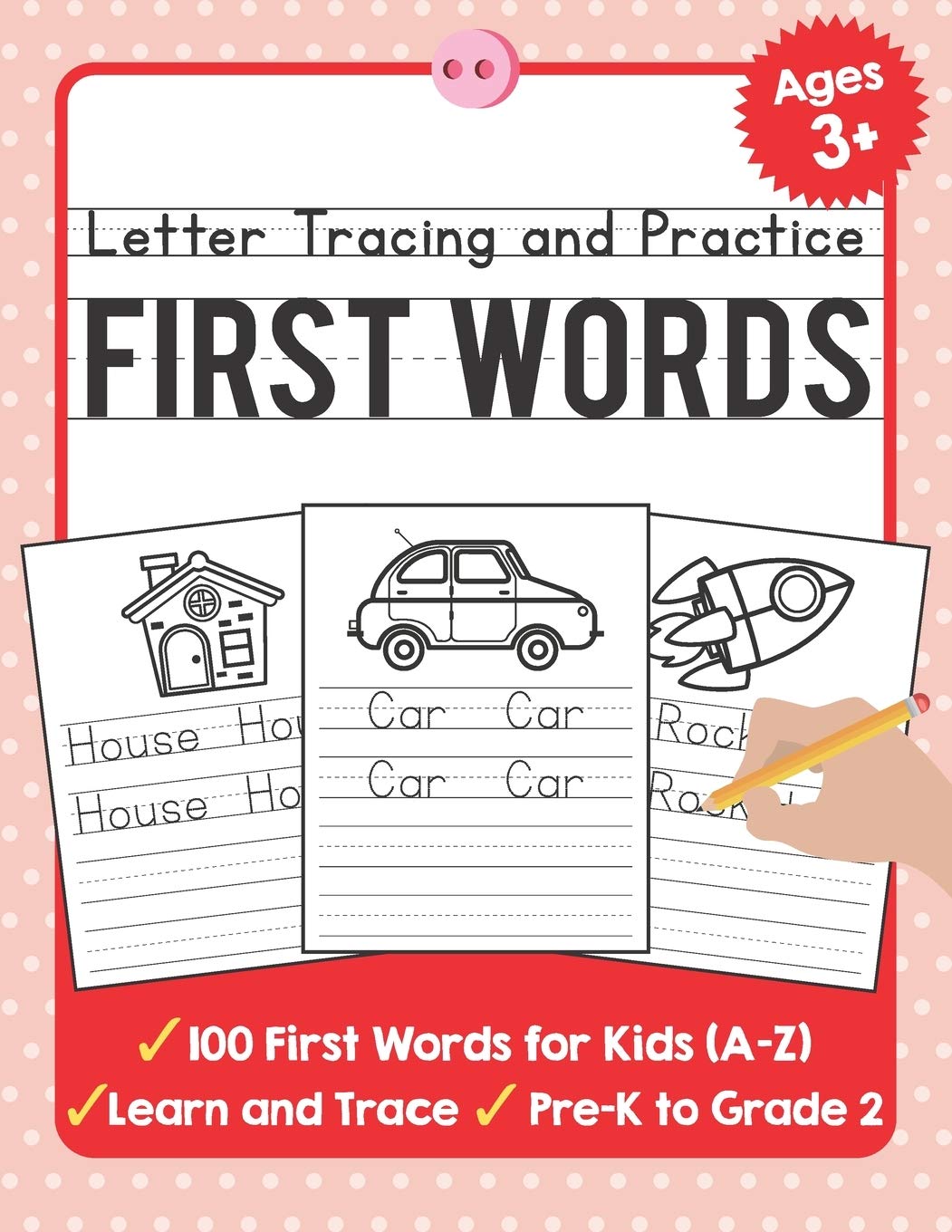Letter Tracing and Practice: 100 First Words (AZ) Workbook and Letter Tracing Books for Kids Ages 35 (TueBaah Handwriting Work,Used
