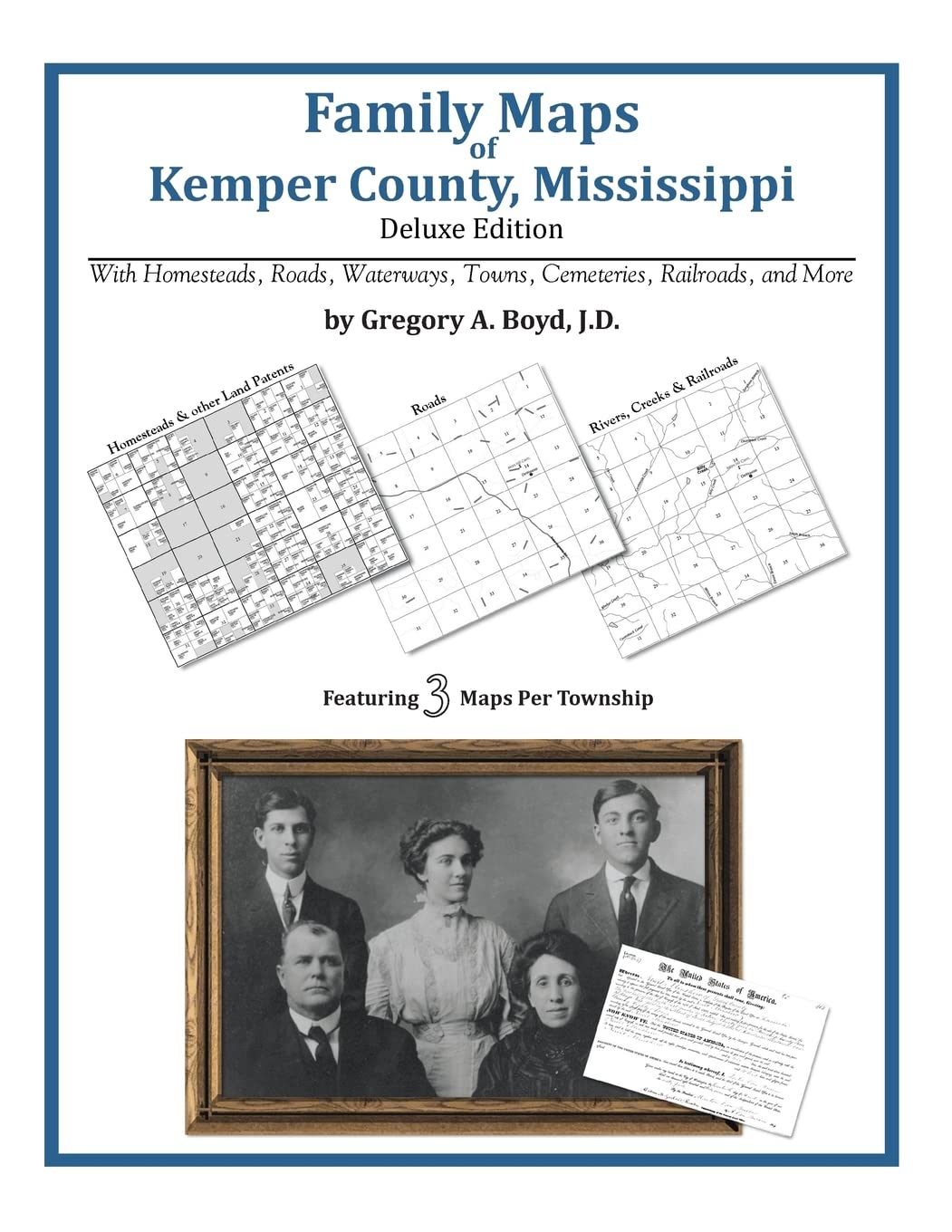 Family Maps of Kemper County, Mississippi,Used