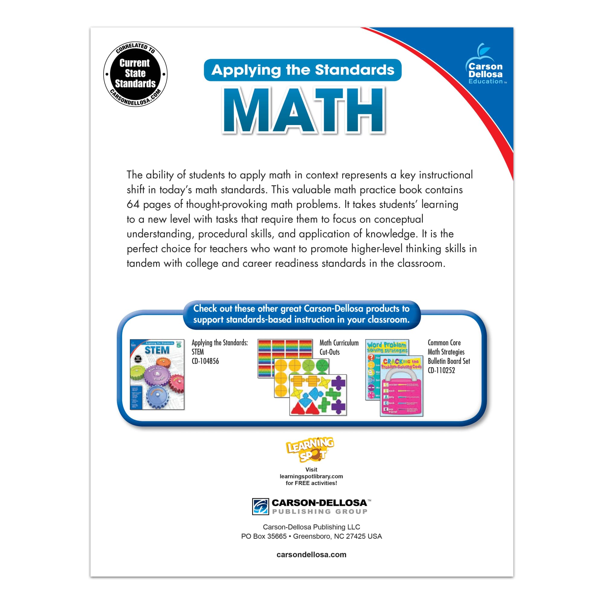 Math, Grade 5 (Applying the Standards),Used