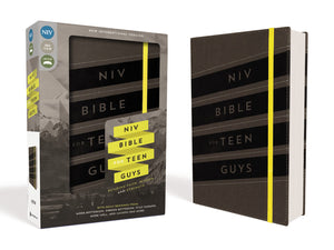 Niv, Bible For Teen Guys, Leathersoft, Charcoal, Elastic Closure: Building Faith, Wisdom And Strength