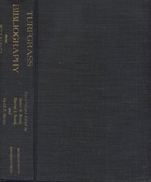 Turfgrass Bibliography From 1672 To 1972,Used