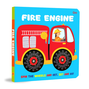 Board Book: Fire Engine Wheel Book - Wheel Books For Kids - Board Book For Children Age 1-3 Years