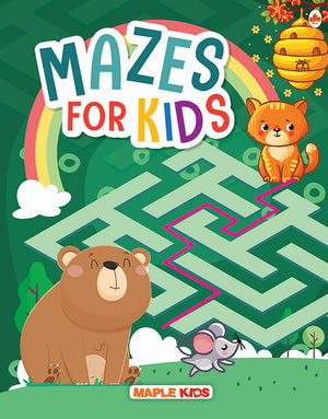 Activity Book For Kids - Mazes - 3 Years To 5 Years Old - Early Learning - Activity Book For Toddlers, Nursery, Pre School Children