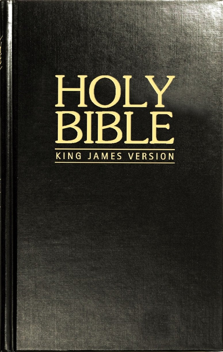 Holy Bible: King James Version, Black, Pew Bible,Used