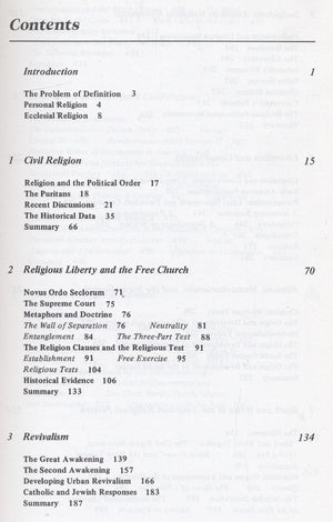 Religion in America,Used