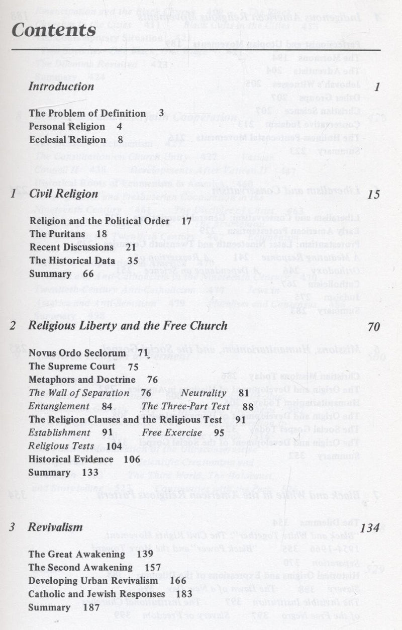 Religion in America,Used