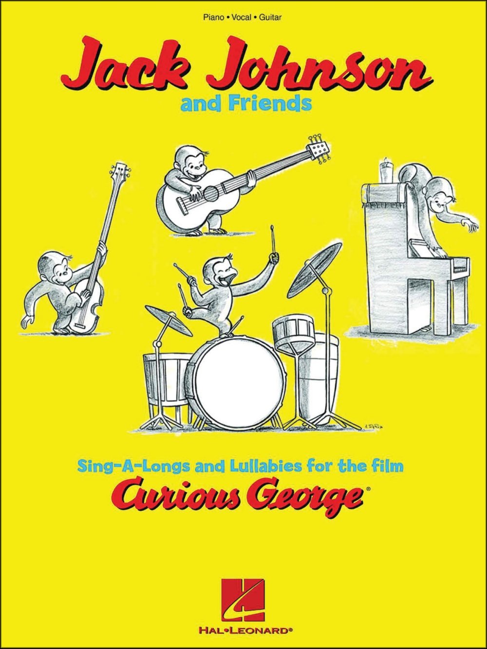 Jack Johnson and Friends  SingALongs and Lullabies for the Film Curious George: Piano/Vocal/Guitar,Used