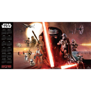 Star Wars Episode VII 2016 Deluxe Wall Calendar,Used