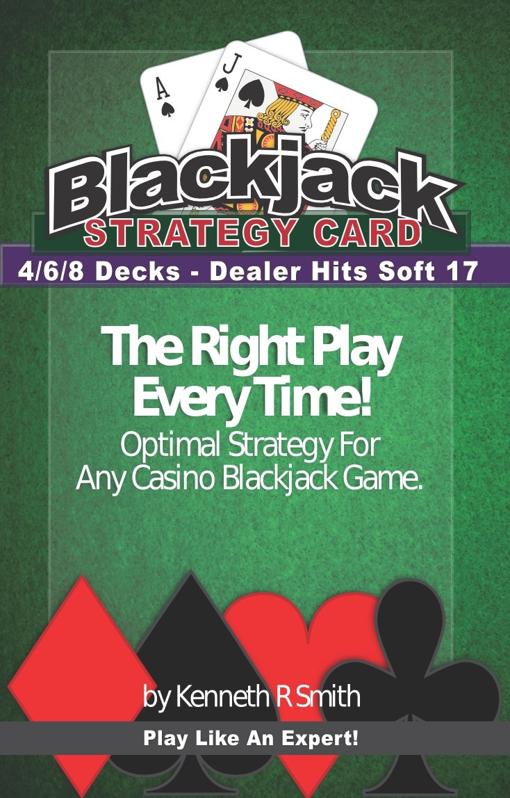 Jemwin Blackjack Basic Strategy Chart for 4/6/8 Decks - Dealer Hits Soft 17 - Essential Guide for Players