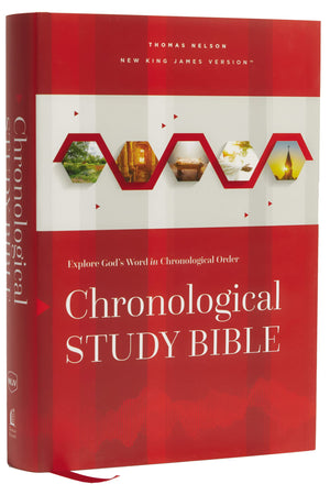 NKJV, Chronological Study Bible, Hardcover, Comfort Print: Holy Bible, New King James Version,Used