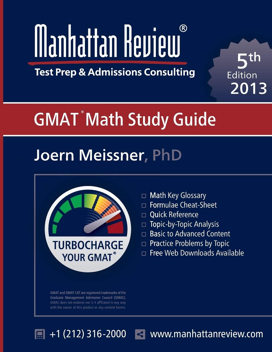 Manhattan Review GMAT Math Study Guide [5th Edition],Used