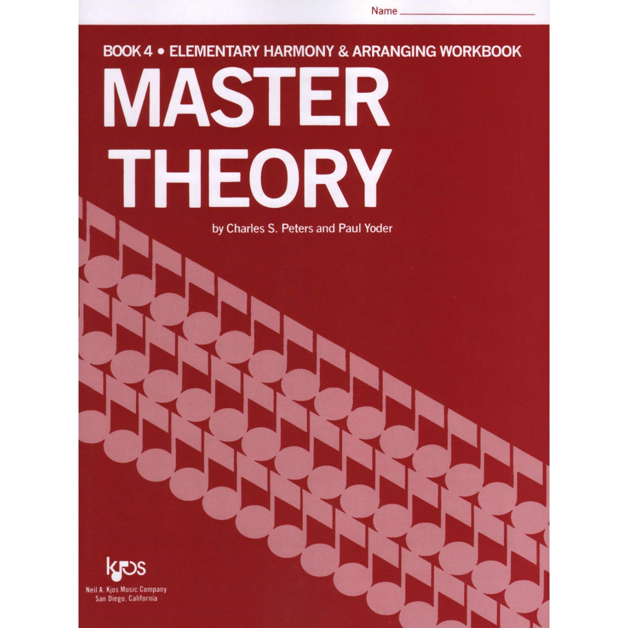L179  Master Theory Book 4 Elementary Harmony,Used
