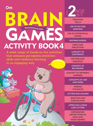 Activity Book : Brain Games For Kids : Brain Games Activity Book Level 2 : Book-4